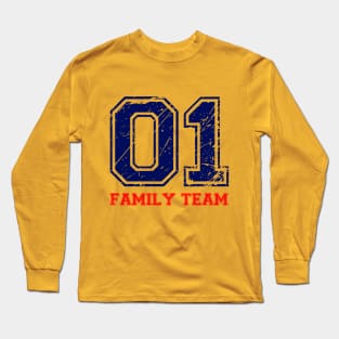 Funny T-Shirt 01 Family Team for Everyday Long Sleeve T-Shirt